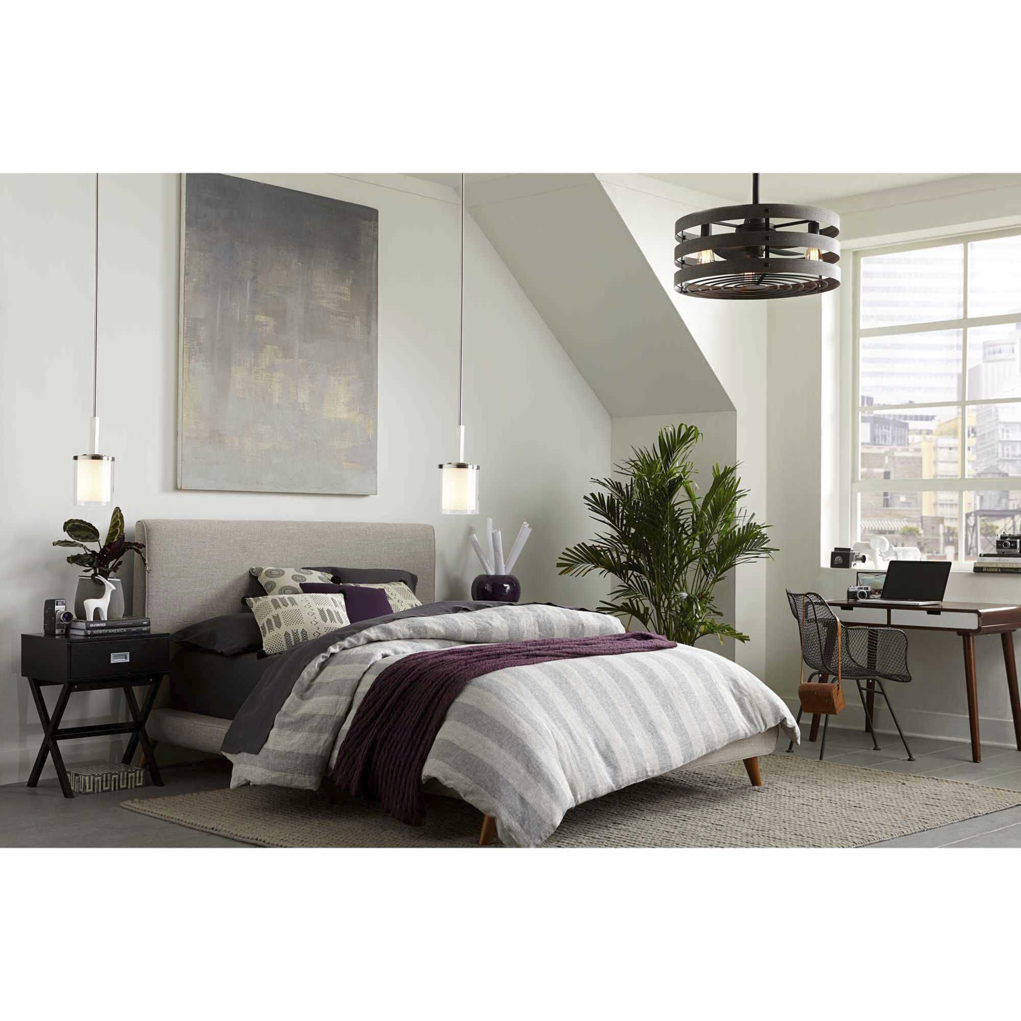 Beaches 1 Light 6.25 inch Brushed Nickel Mini-Pendant Ceiling Light